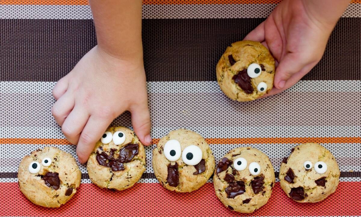 Chocolate chip cookies με ελαιόλαδο