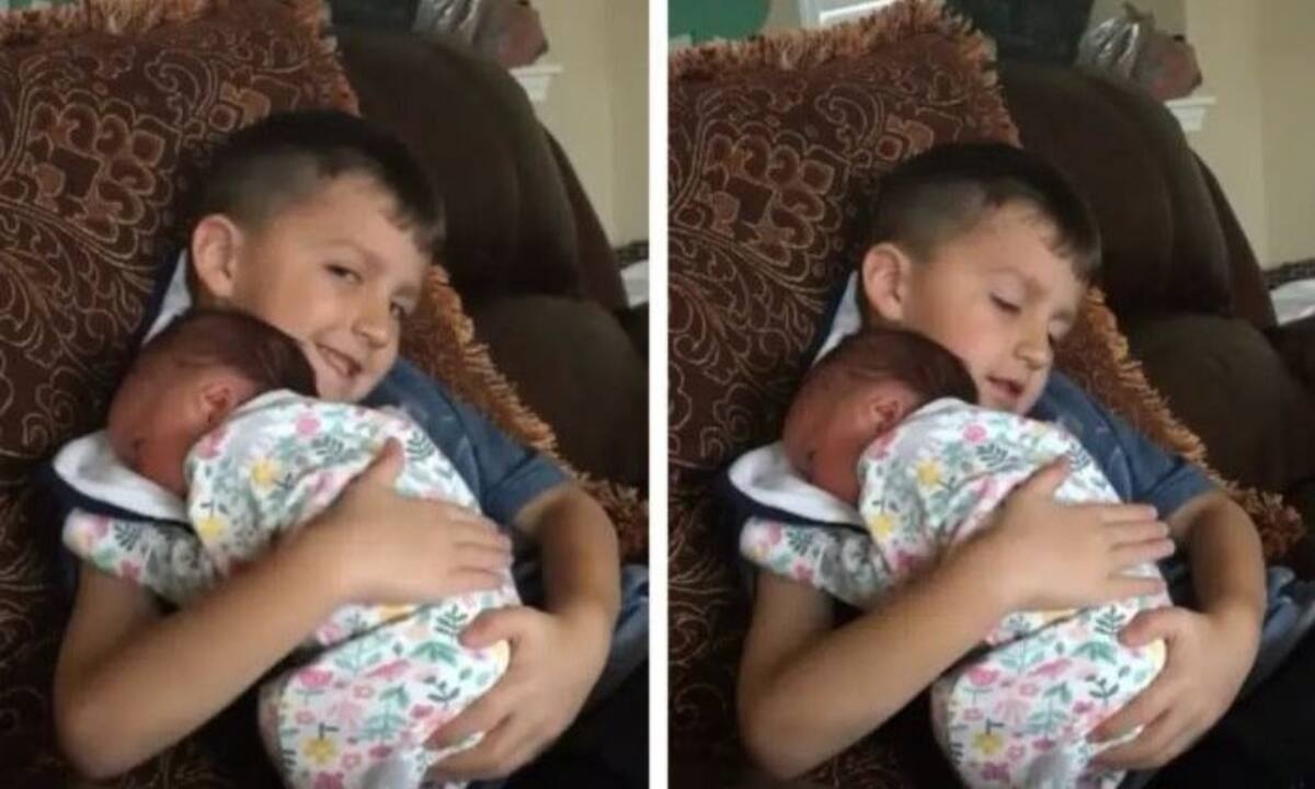 Viral βίντεο: Πιτσιρικάς διαπιστώνει ότι αδερφούλα του λέρωσε την πάνα