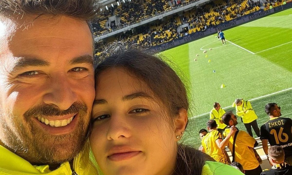 Γιάννης Αϊβάζης: Με την κόρη του, Ισμήνη στο γήπεδο