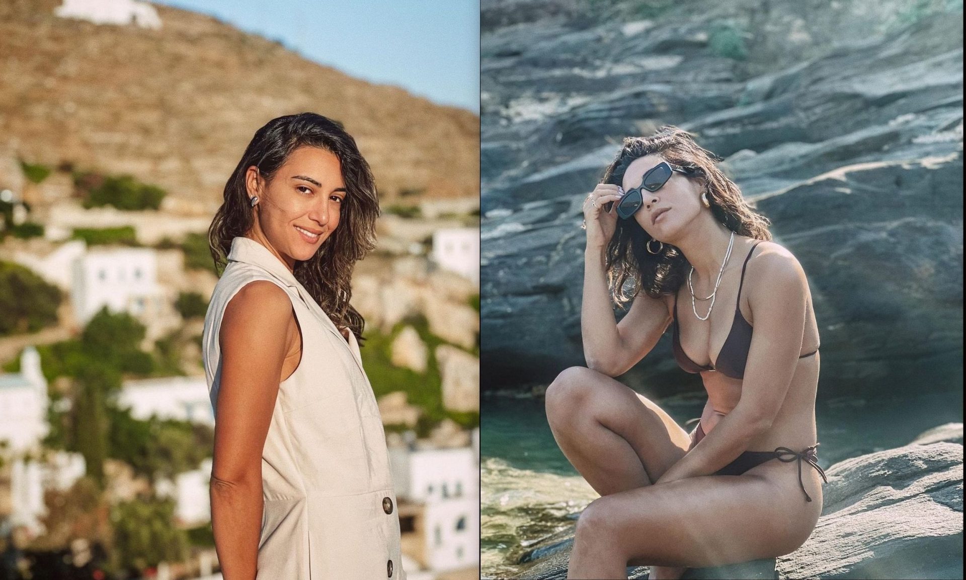 Ευγενία Σαμαρά: Οι πόζες της με μαγιό στην παραλία είναι απίθανες! Έτσι διατηρεί τη σιλουέτα της