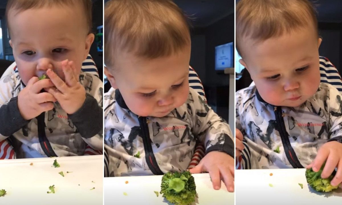 Αυτός ο μπόμπιρας τρελαίνεται για μπρόκολο - Απολαυστικό βίντεο