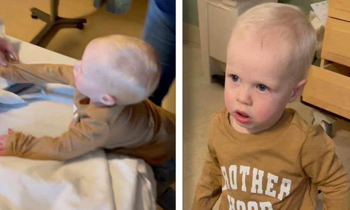 Βλέπει το αδελφάκι του πρώτη φορά και η αντίδρασή του είναι μοναδική