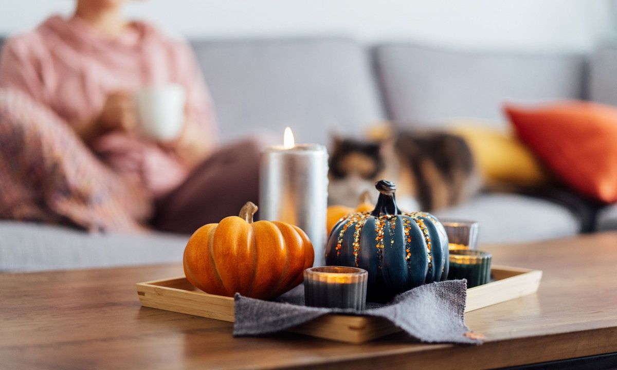 Φθινοπωρινή διακόσμηση σαλονιού: Οικονομικές ιδέες