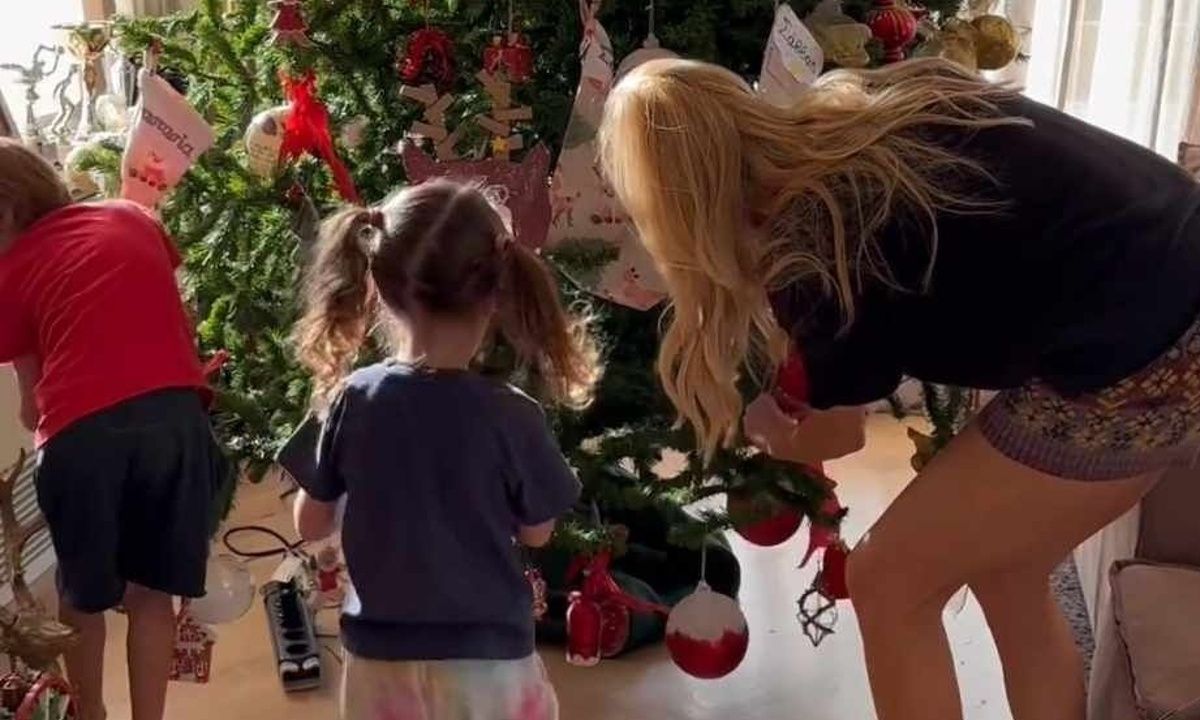 Δούκισσα Νομικού: Το βίντεο που τη δείχνει να στολίζει το δέντρο της