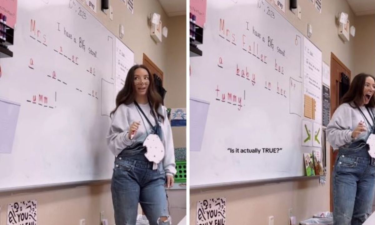 Δασκάλα ανακοίνωσε την εγκυμοσύνη της με έναν απίθανο τρόπο