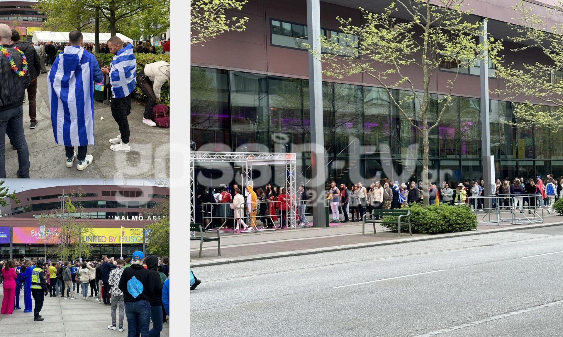 Eurovision: Χαμός στο Malmö Arena για μία θέση στον β' ημιτελικό! Οι φαν της Σάττι με τη γαλανόλευκη