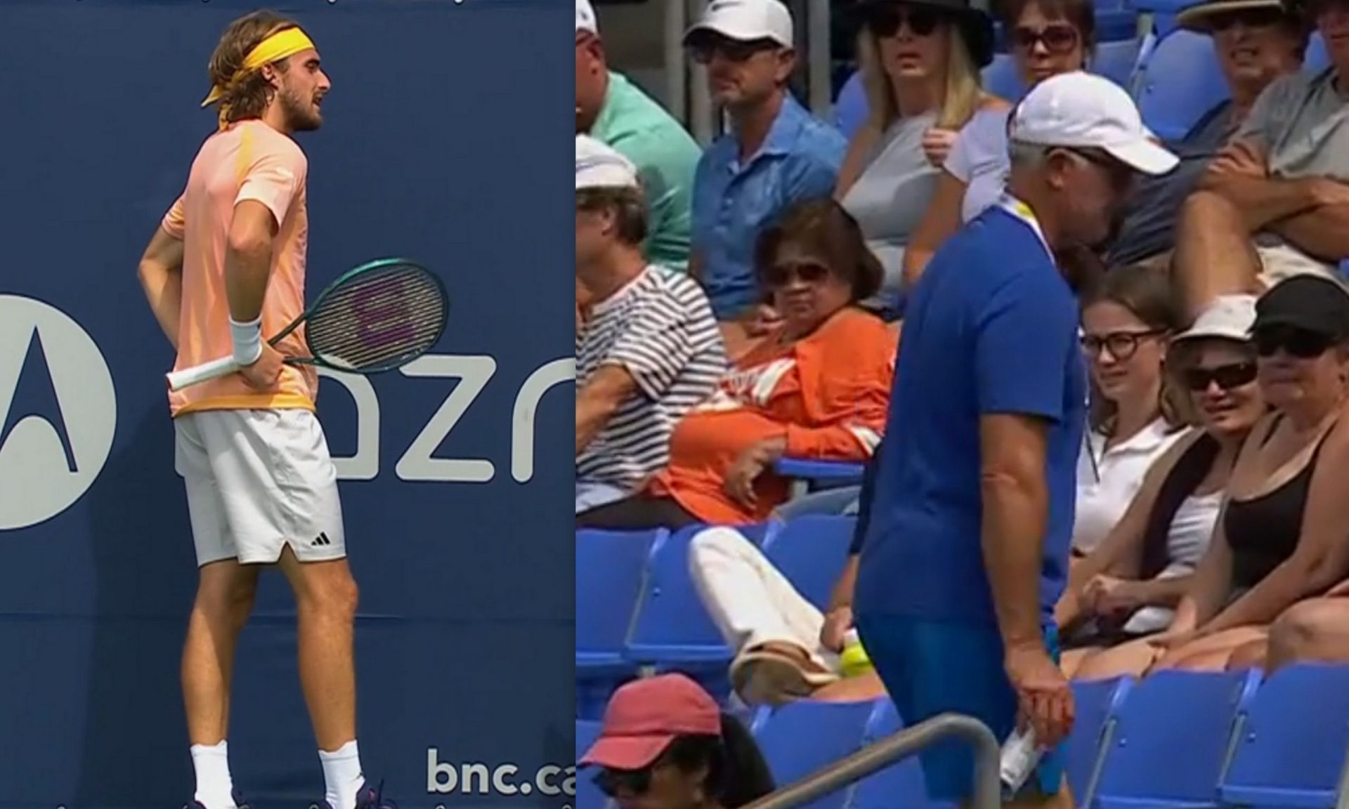 Τσιτσιπάς: Φανερά εκνευρισμένος, έβρισε τον πατέρα του και τον έδιωξε από το γήπεδο!