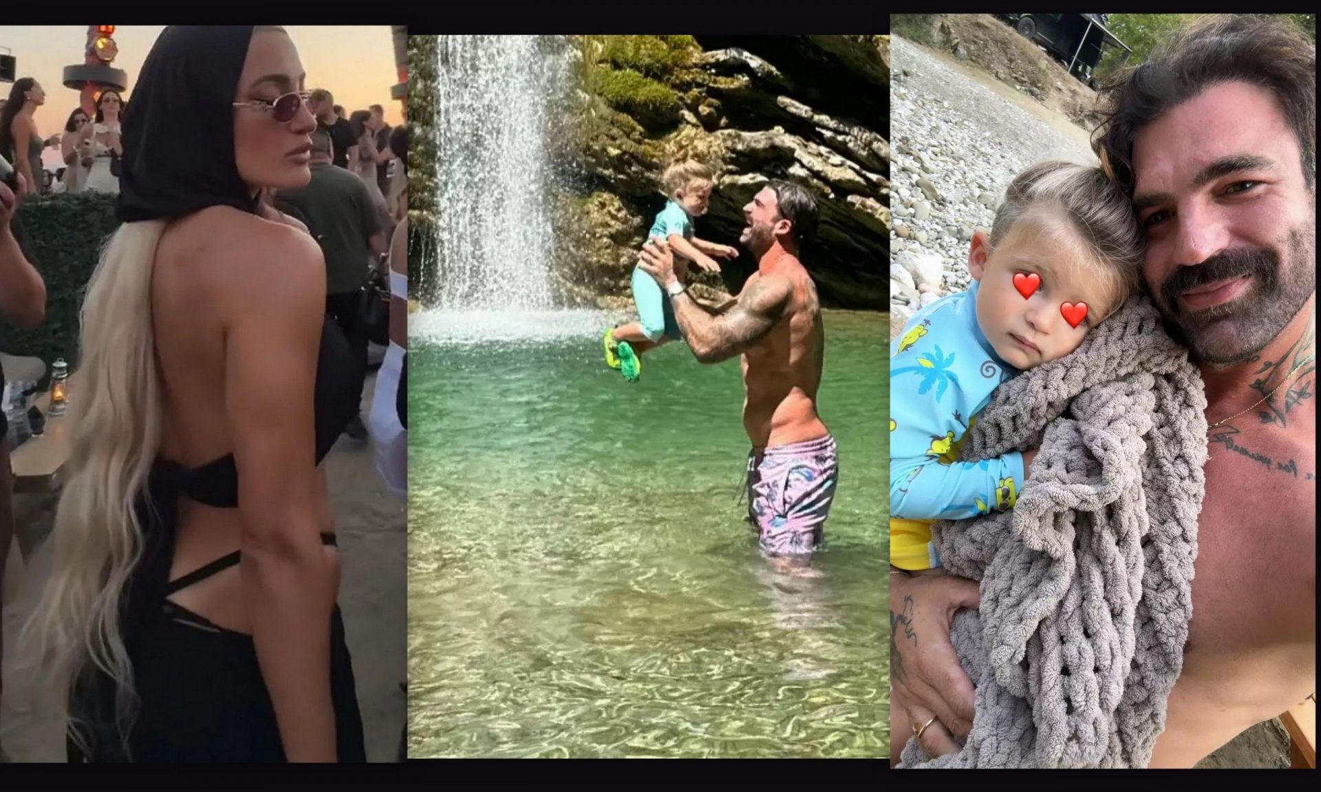 Η Τούνη στη Μύκονο & ο Αλεξάνδρου εκδρομή στους καταρράκτες με τον γιο του, Πάρη