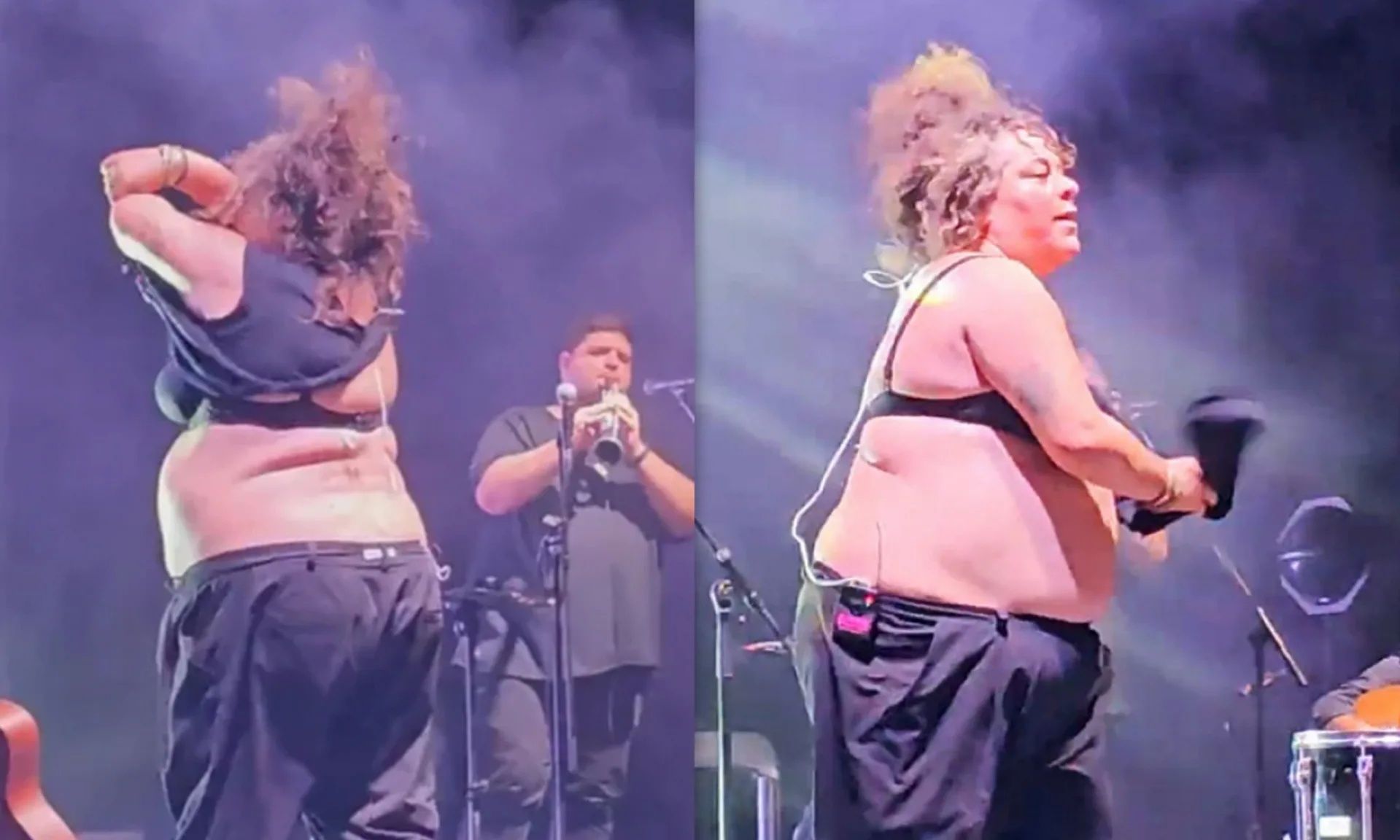 Ματούλα Ζαμάνη: Οι πρώτες δηλώσεις μετά την κίνηση να πετάξει την μπλούζα της στο κοινό