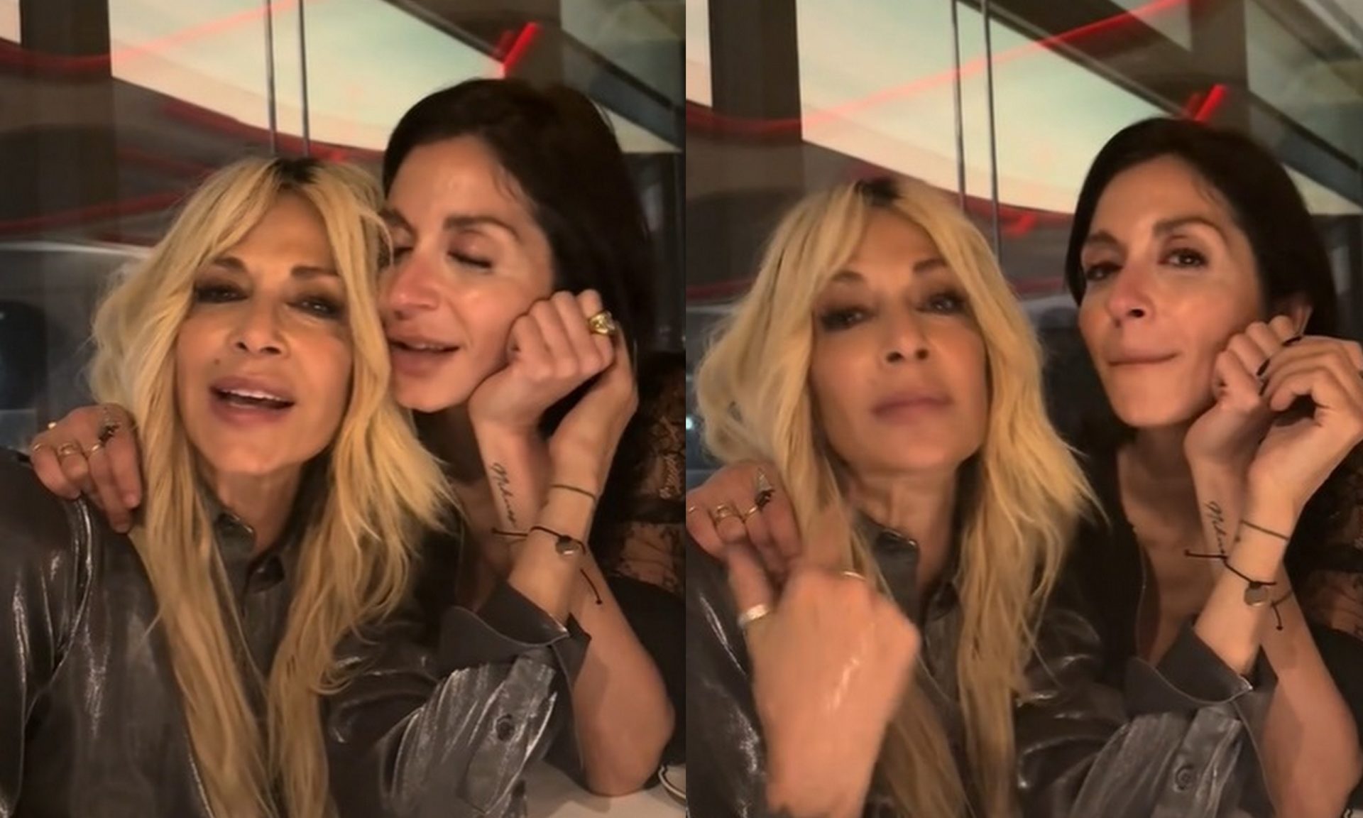 Άννα Βίσση-Σοφία Καρβέλα: Πόζαραν αγκαλιά και έδωσαν το πιο τρυφερό φιλί σε βραδινή τους έξοδο