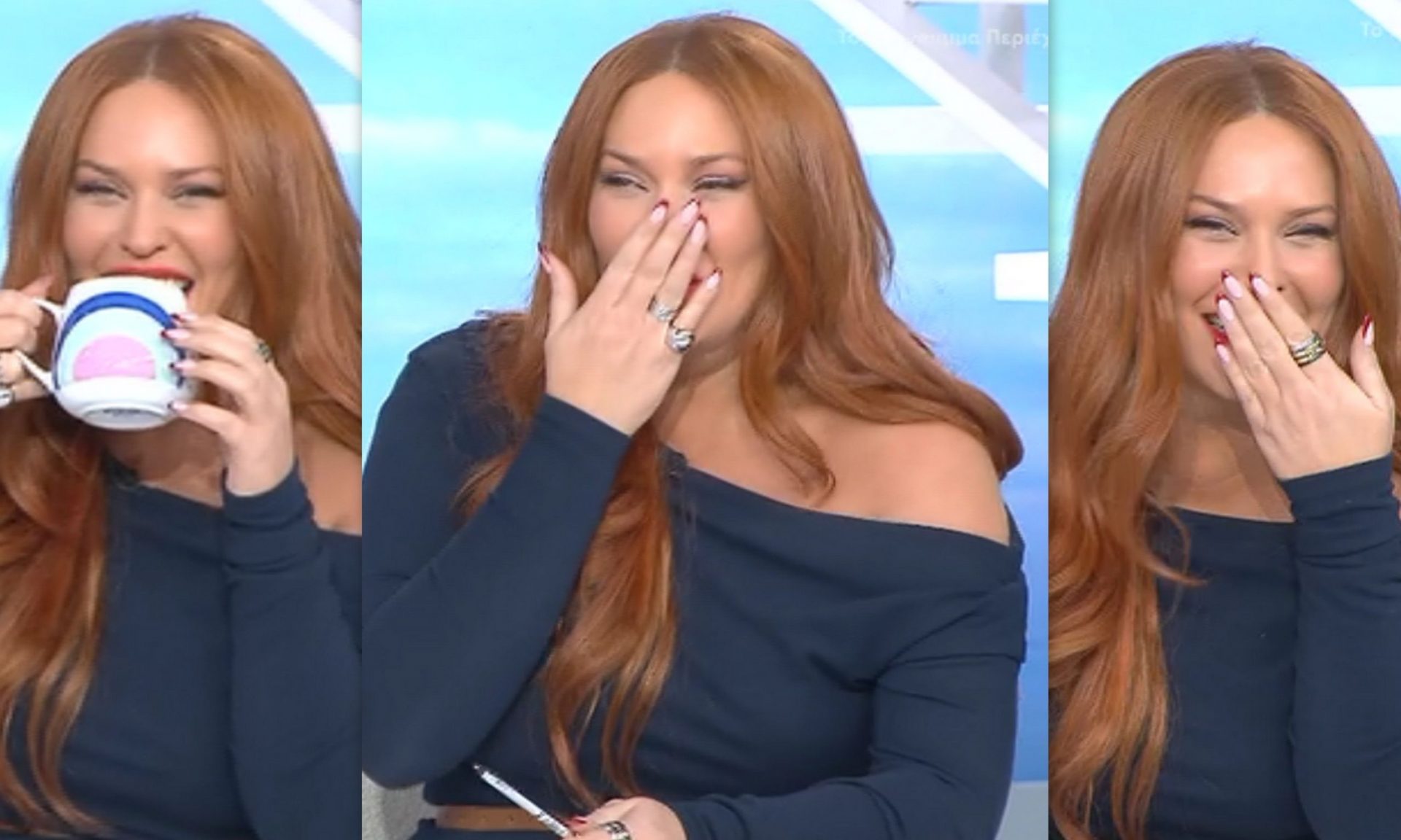 Παραλίγο να πνιγεί στον «αέρα» της εκπομπής της η Χρηστίδου! «Κάποιος τη γλωσσοτρώει»