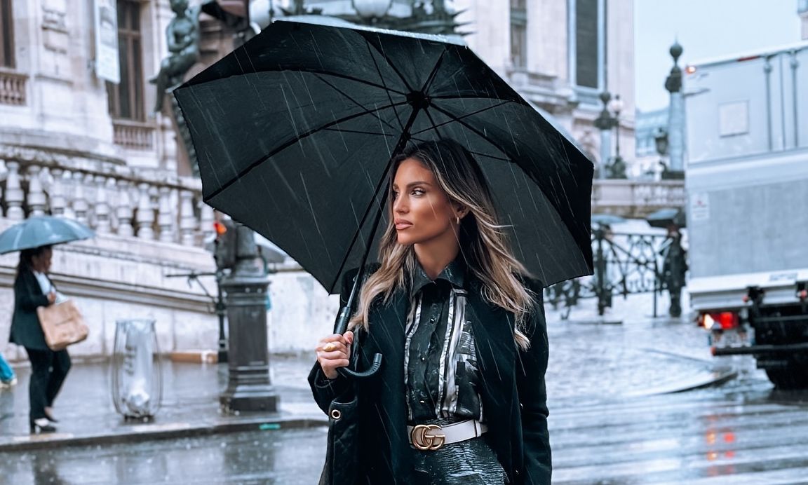 Οικονομάκου: Τα styling tips της για κομψές εμφανίσεις στη βροχή – Το look που ξεχώρισε στο Παρίσι!