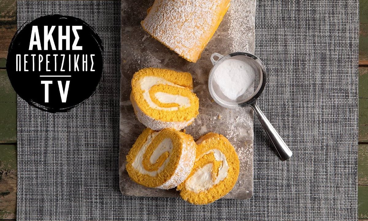 Κορμός λεμονιού με τυρί κρέμα από τον Άκη Πετρετζίκη!