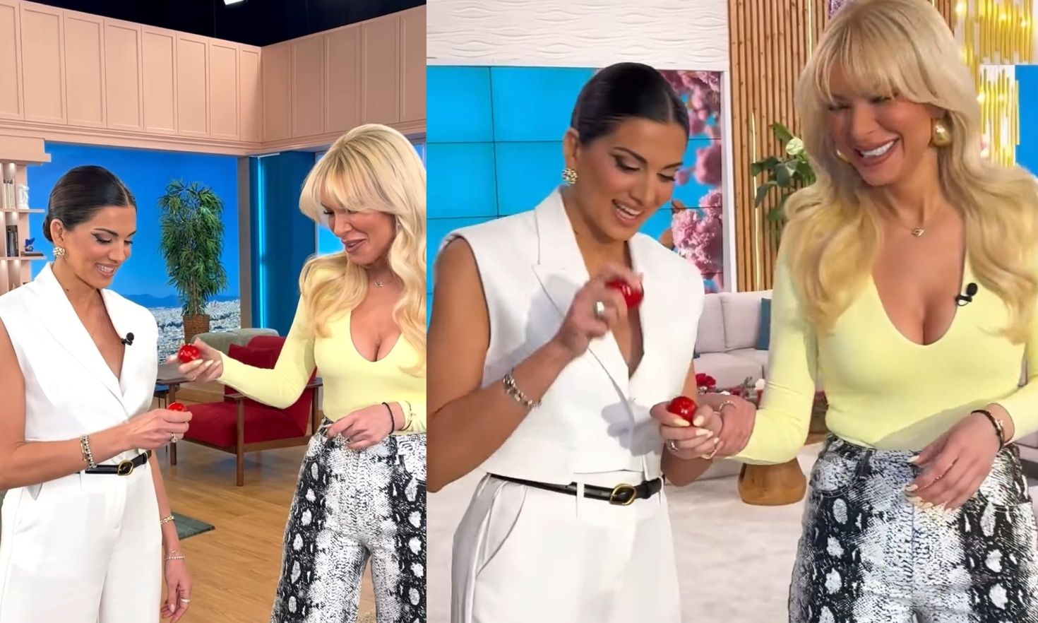 «Ξύλινο της δώσατε;»: Τσιμτσιλή & Καινούργιου ρίχτηκαν στη μάχη του αυγού αλλά 1 ήταν η νικήτρια