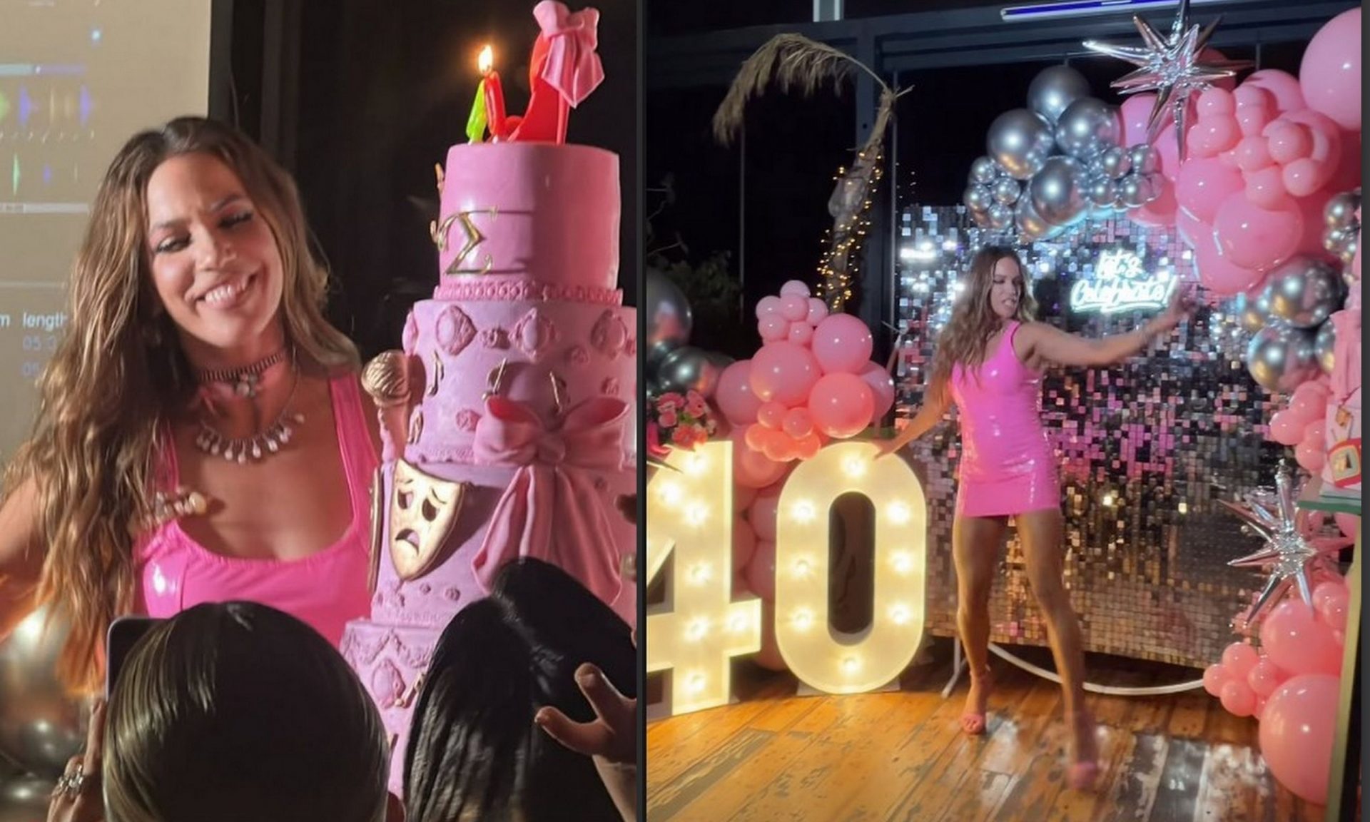 Κατερίνα Στικούδη: Το πάρτι γενεθλίων για τα 40 της, η εξαόροφη τούρτα & το εντυπωσιακό ροζ φόρεμα