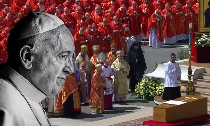 Ύστατο χαίρε στον Πάπα Φραγκίσκο - Το «Χριστός Ανέστη» στα ελληνικά & οι εκλεκτές παρουσίες