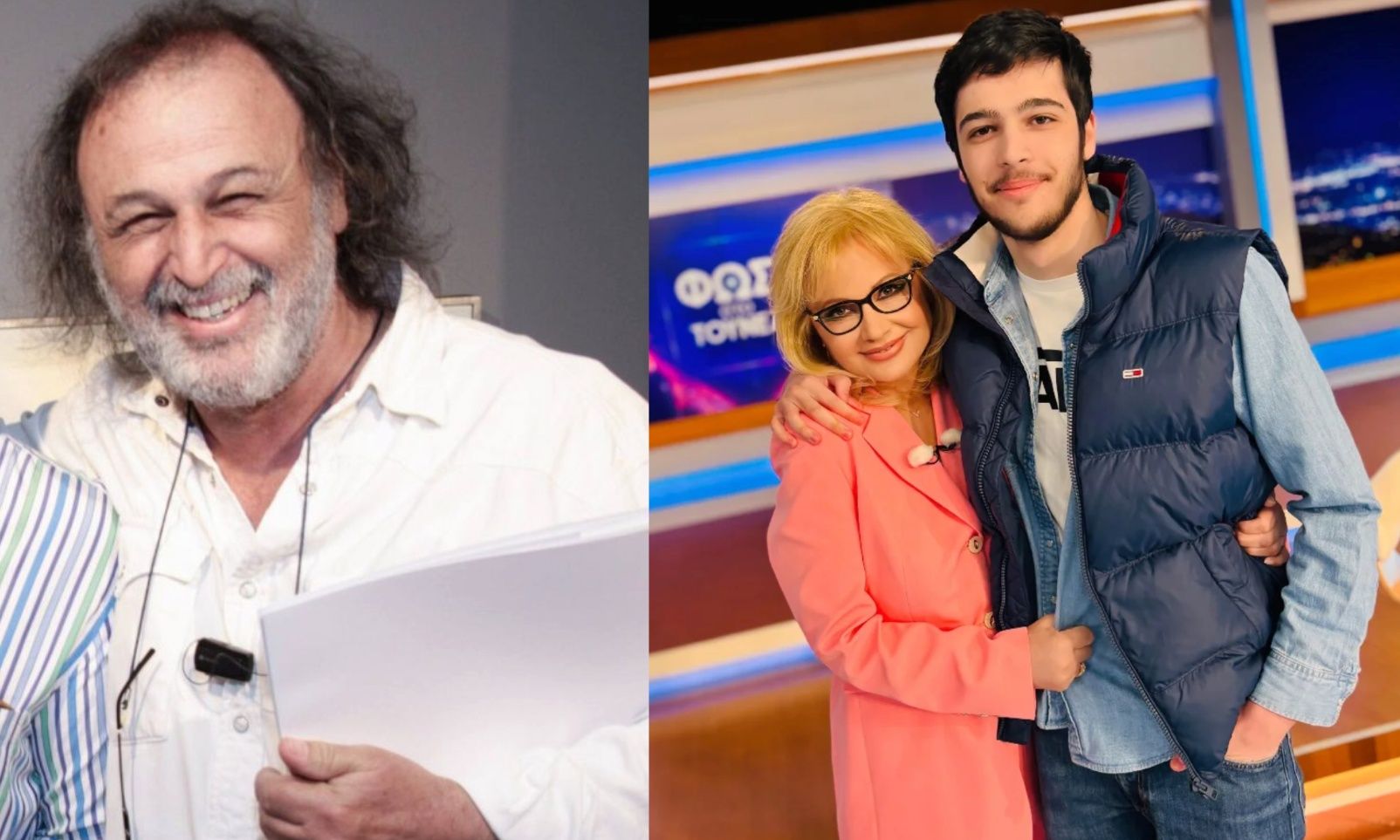 Σωτήρης Σπαθάρης: O γιος του Ευγένιος στο πλατό του Τούνελ αγκαλιά με τη νονά του Αγγελική Νικολούλη