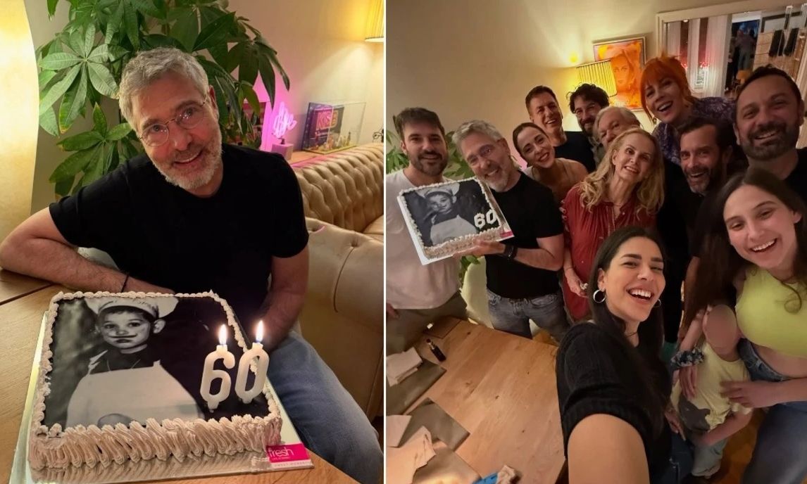 Καρύδη: Η τεράστια παρέα ηθοποιών για τα 60α γενέθλια του Αθερίδη, η τούρτα & οι 3 «εικοσάρηδες»
