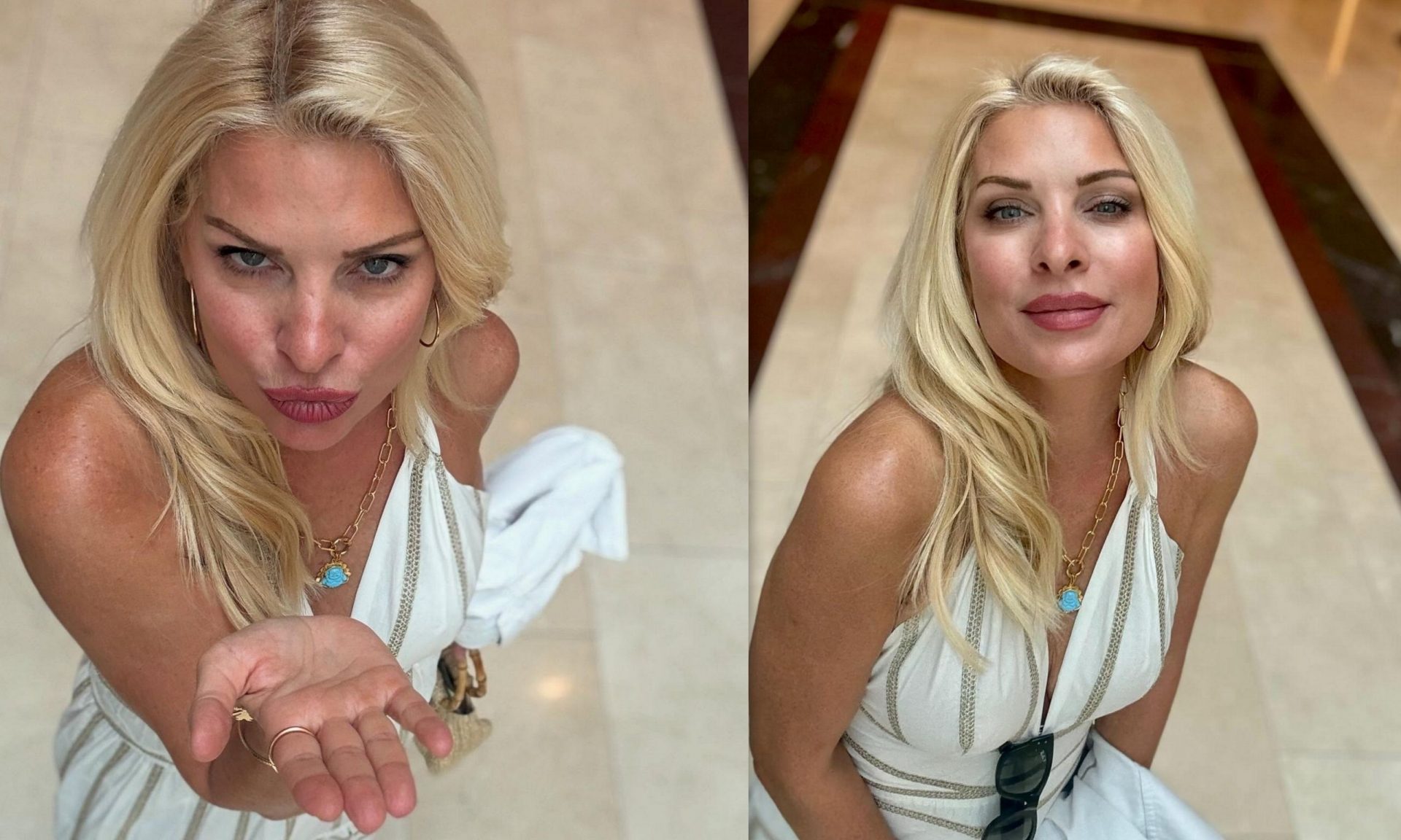 Μενεγάκη: Ποζάρει μαυρισμένη & με λευκό φόρεμα - Οι φώτο χωρίς φίλτρα στα 55 της είναι το κάτι άλλο