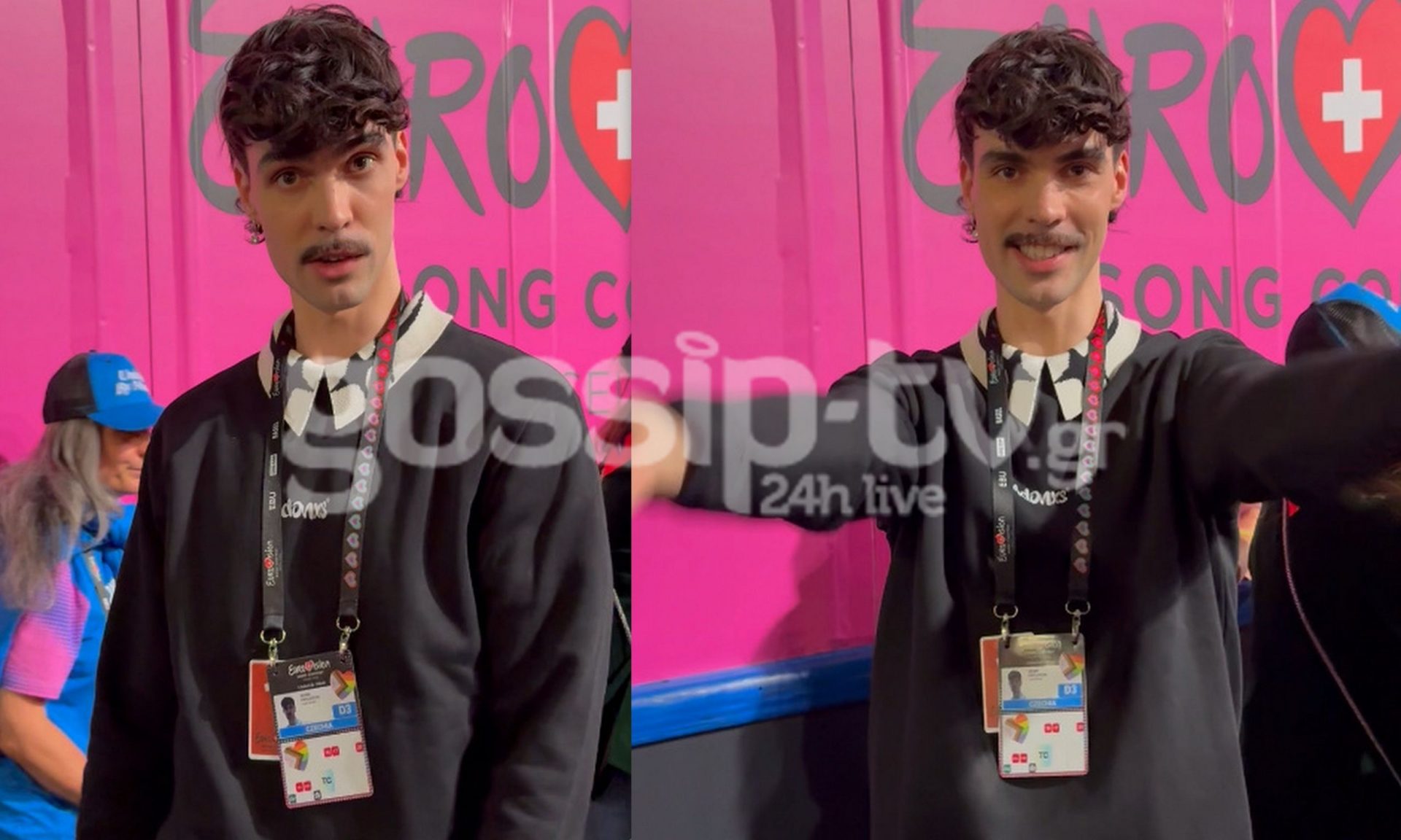Eurovision 2025: Ο Τσέχος ADONXS μοίρασε «καυτά» δώρα στους δημοσιογράφους και ζητά την ψήφο μας!