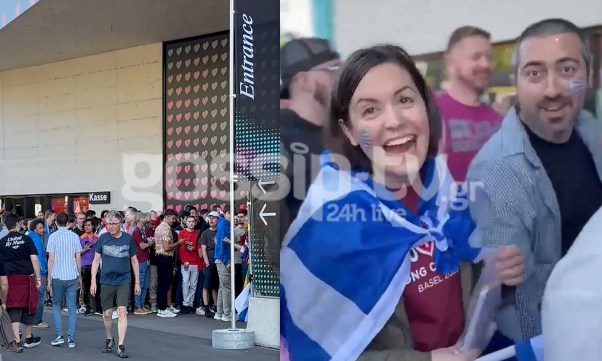 Eurovision 2025: Το αδιαχώρητο έξω από το στάδιο! Οι ευχές των Ελλήνων fan στην Klavdia