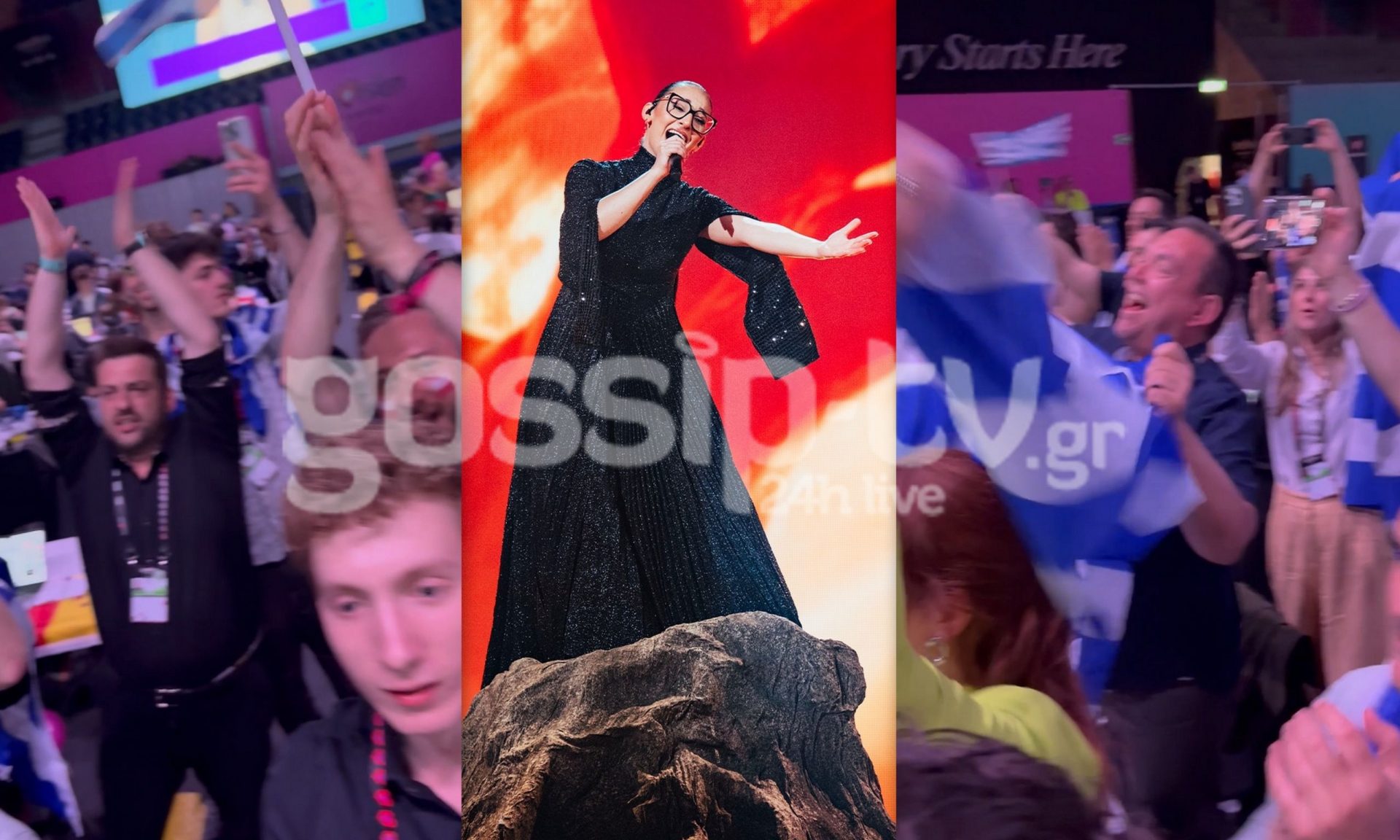 Eurovision 2025: Ξέφρενοι πανηγυρισμοί την ώρα της εμφάνισης της Klavdia – Συγκίνηση & υπερηφάνεια