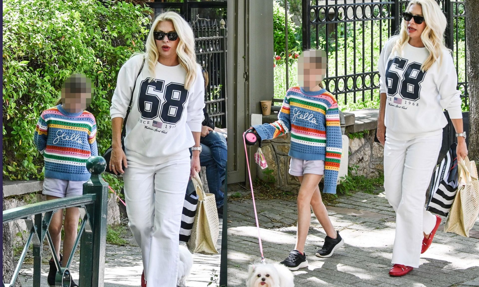 Ελένη Μενεγάκη: Καρέ καρέ η βόλτα με την κόρη της, Μαρίνα Παντζοπούλου στην Κηφισιά