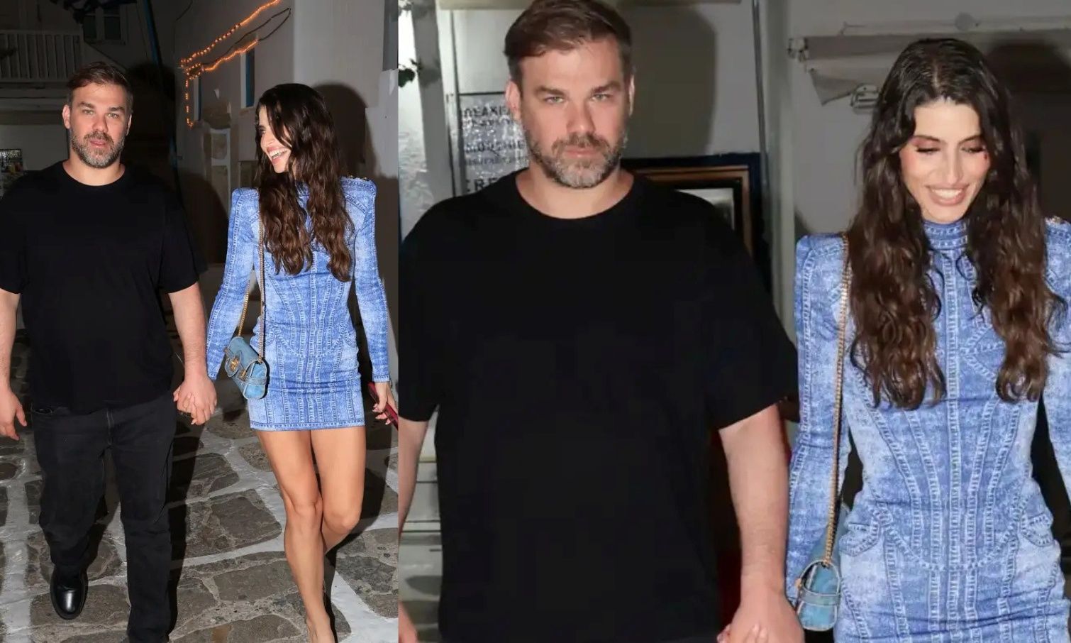 Γιώργος Σαμπάνης – Ιωάννα Σαρρή: Βόλτα χέρι – χέρι στα στενά της Μυκόνου