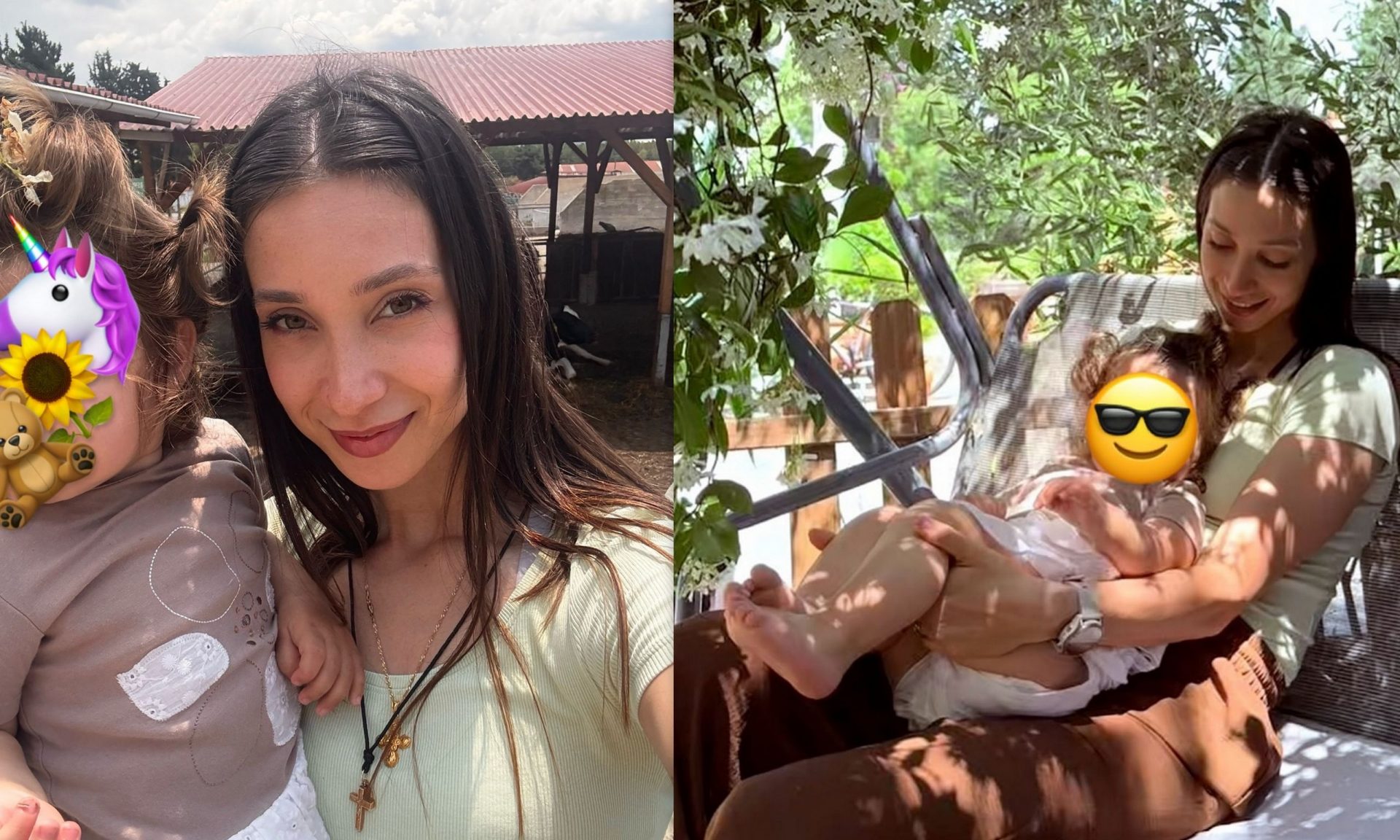 Βαμβακούση: Το πιο τρυφερό βίντεο με την κόρη της, Ουρανία-Μαρία να παίζει στη φουσκωτή πισίνα!