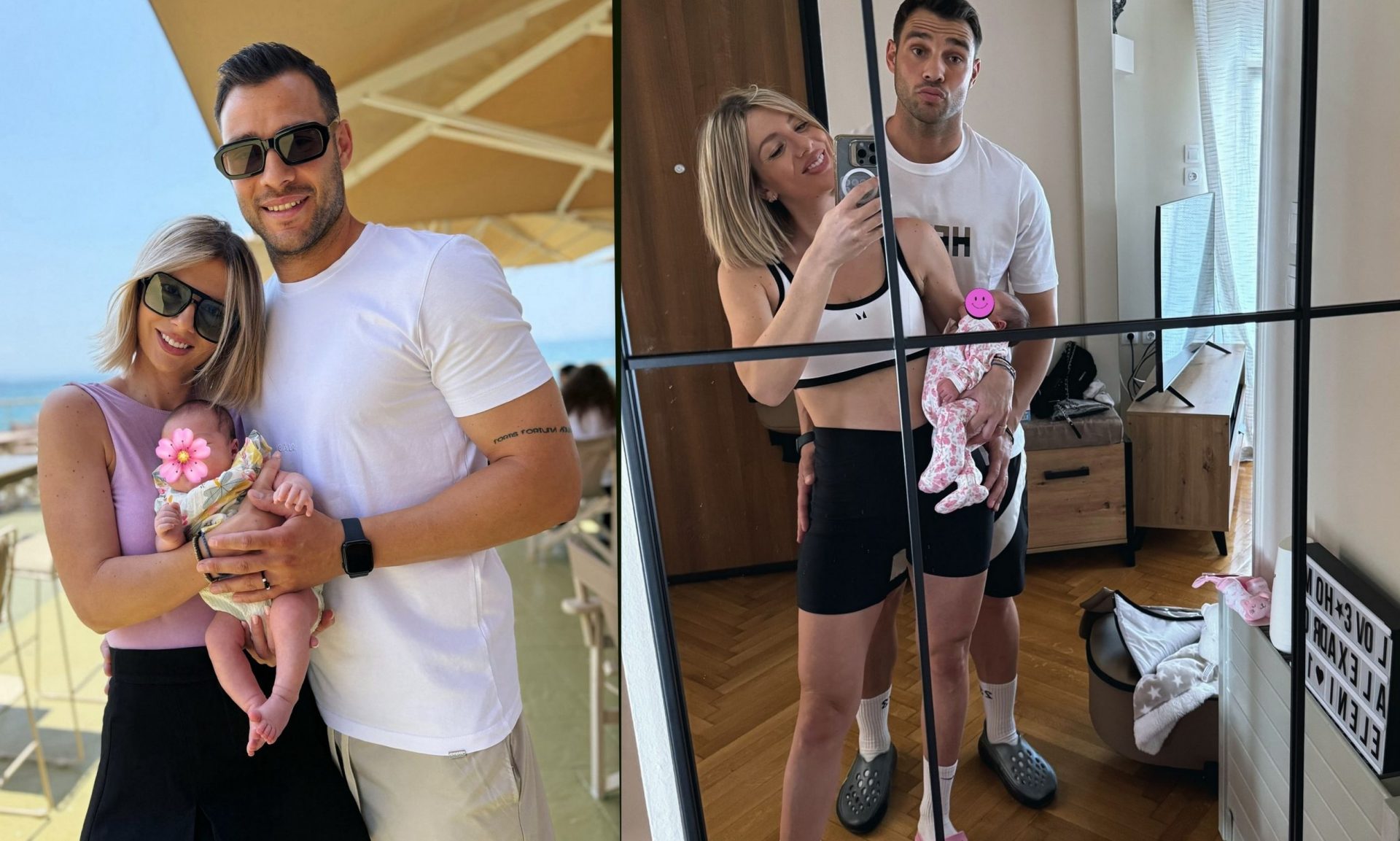 Ελένη Χαμπέρη: Το πρώτο καλοκαίρι με την κόρη της - Η τρυφερή αγκαλιά με τη μικρή της