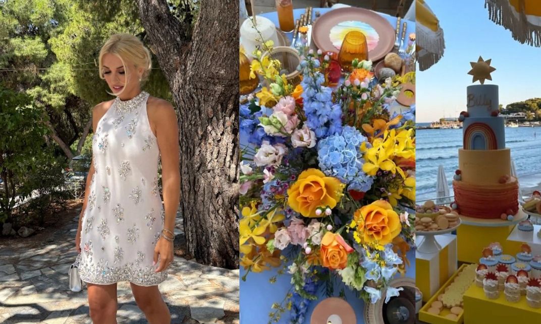 Κωνσταντίνα Σπυροπούλου: To τραπέζι-υπερπαραγωγή μπροστά στην παραλία μετά την βάπτιση του γιου της