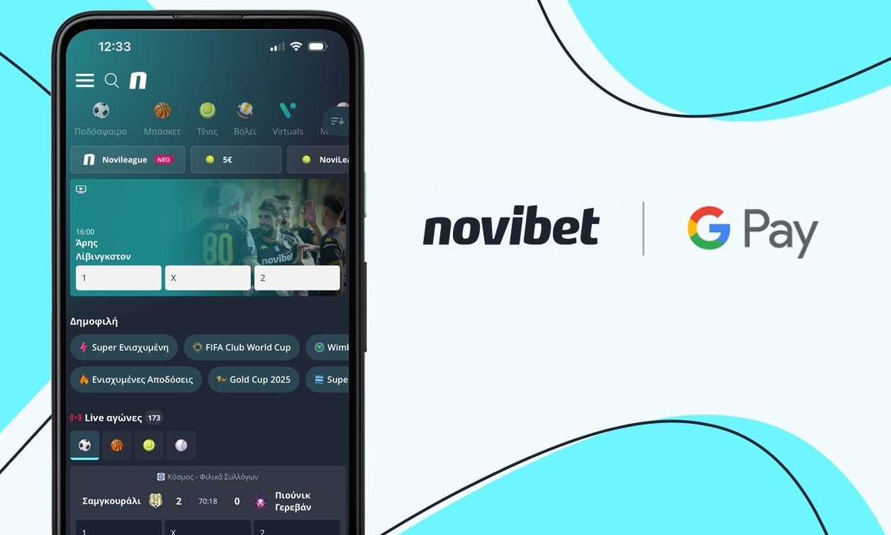 Η Novibet παρέχει τη δυνατότητα συναλλαγών μέσω Google Pay