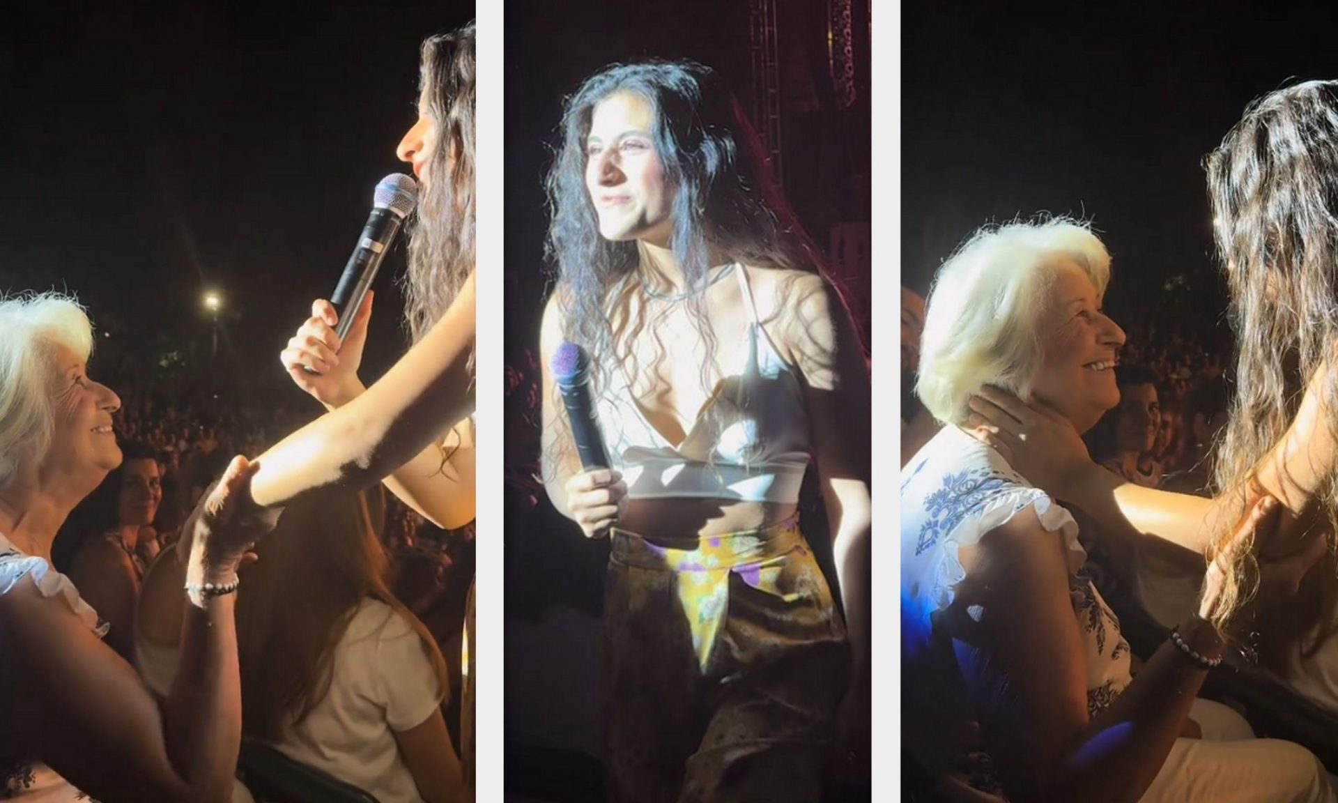 Η Μαρίνα Σπανού τραγουδά αγκαλιά με τη γιαγιά της και συγκινεί