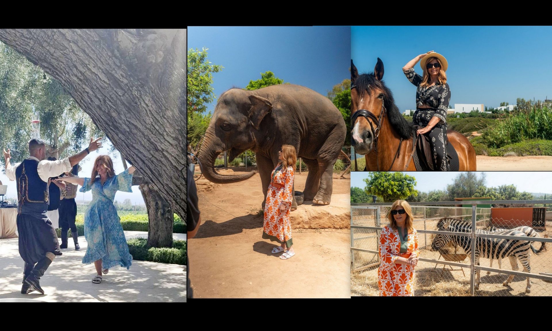 Ζήνα Κουτσελίνη: Όπως δεν την έχεις ξαναδεί! Οι χοροί, η βόλτα με το άλογο & η πόζα με τον ελέφαντα