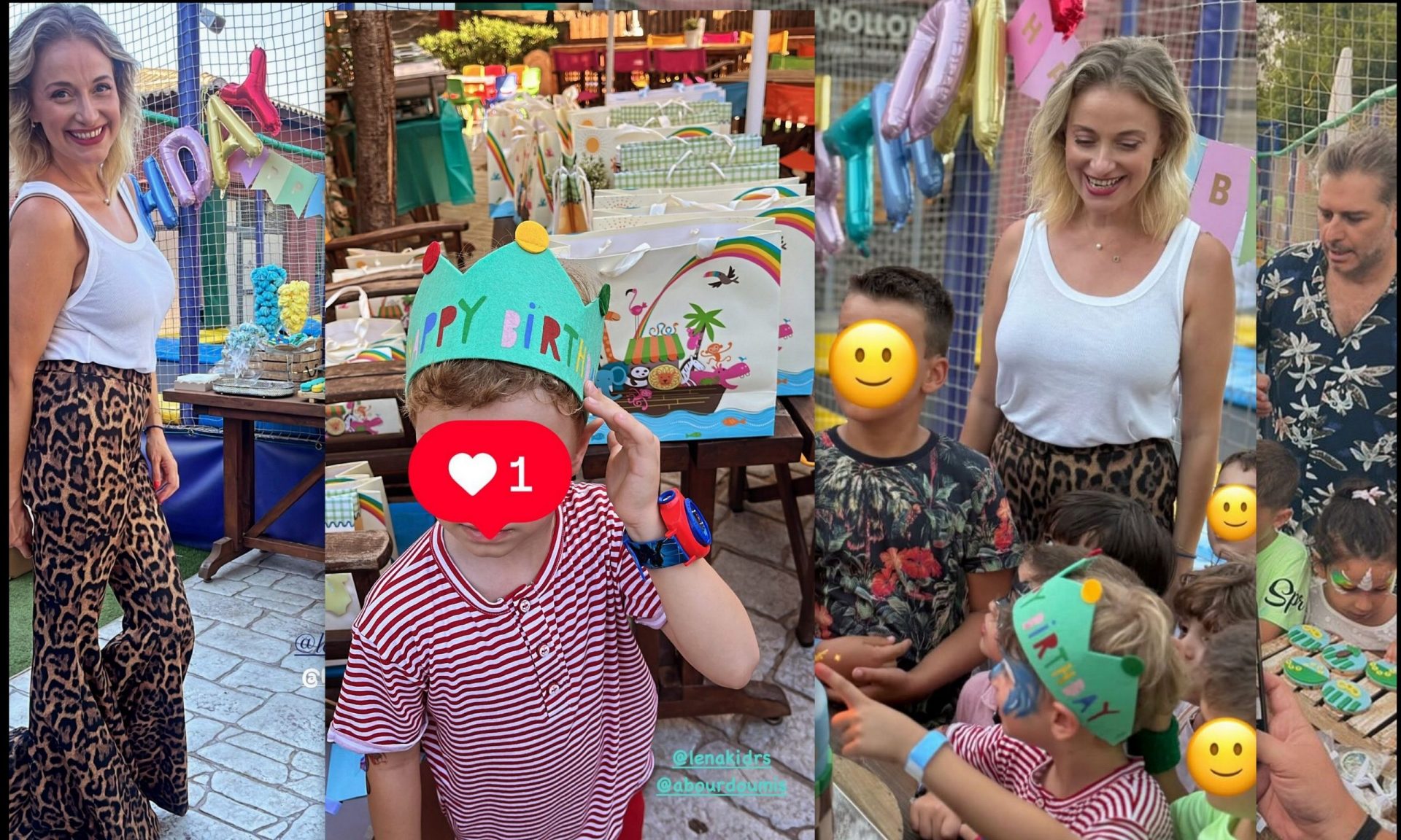 Λένα Δροσάκη – Αλέξανδρος Μπουρδούμης: Πάρτι για τα πέμπτα γενέθλια του γιου τους, Αναστάση