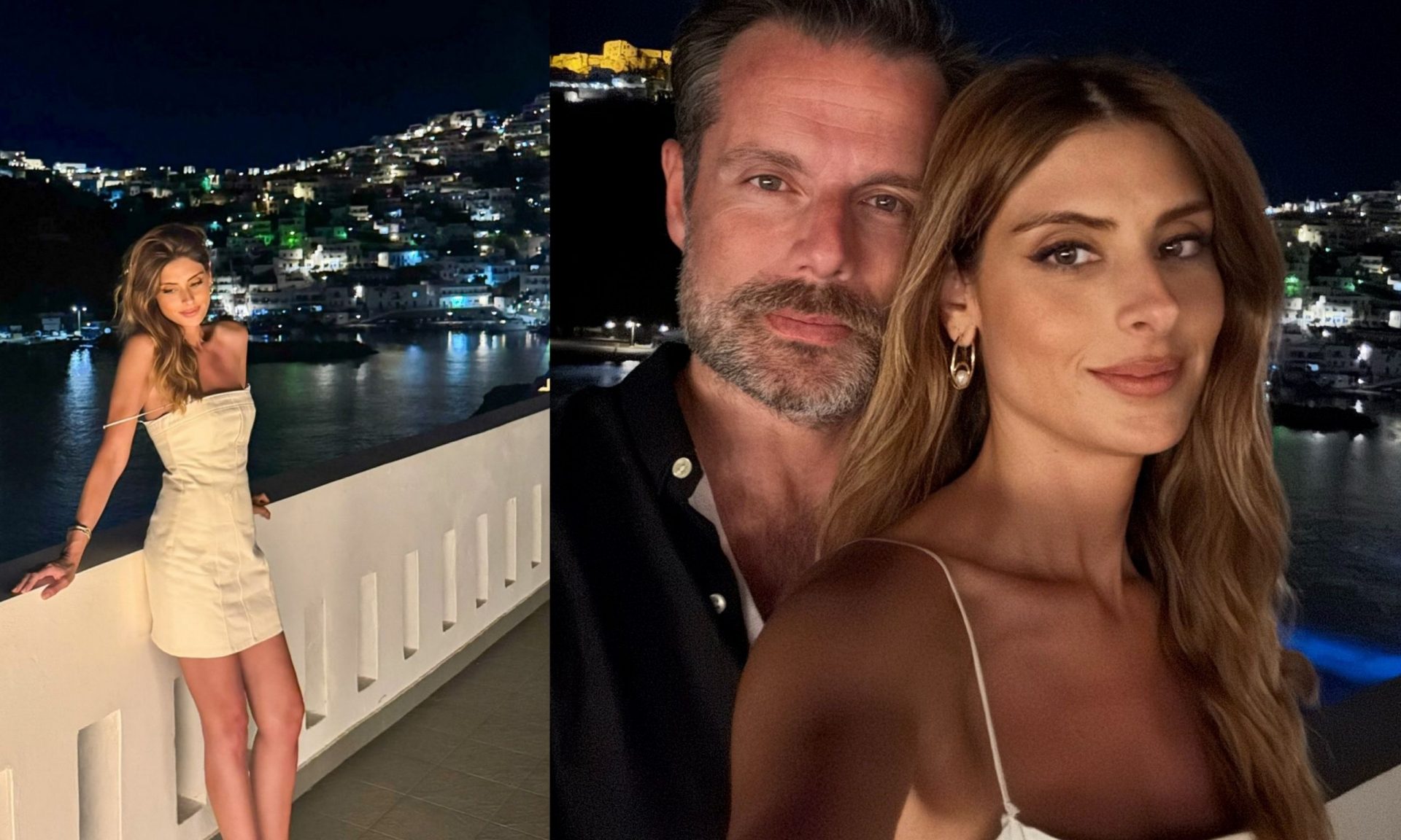 Σαλαγκούδη: Οι ρομαντικές διακοπές στην Αστυπάλαια με τον Κουμιανό & το εντυπωσιακό λευκό φόρεμα