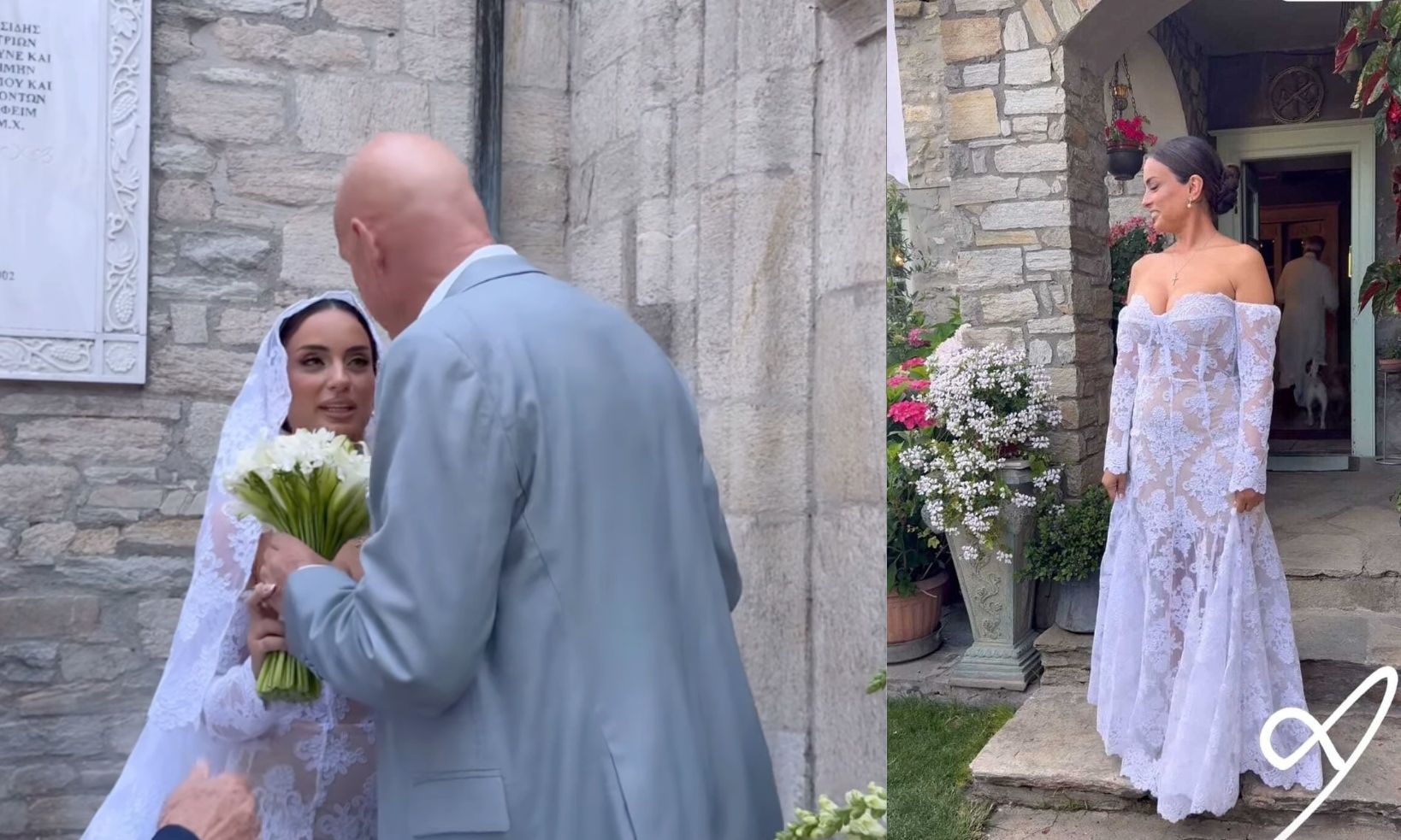 Παντρεύτηκαν Τζώνη Καλημέρης & Ελπίδα Ιακωβίδου - Το νυφικό, το πρώτο φιλί και το επίκαιρο δώρο