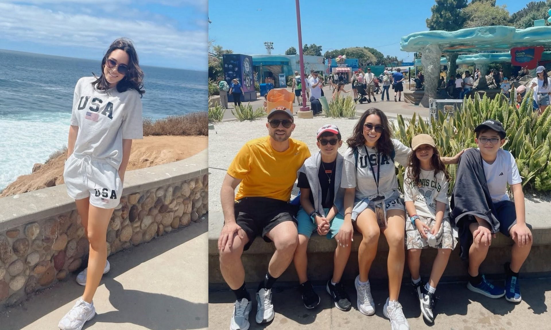 Διακοπές στην Καλιφόρνια για την Καλομοίρα – Οι φωτογραφίες με τα παιδιά και τον σύζυγό της!