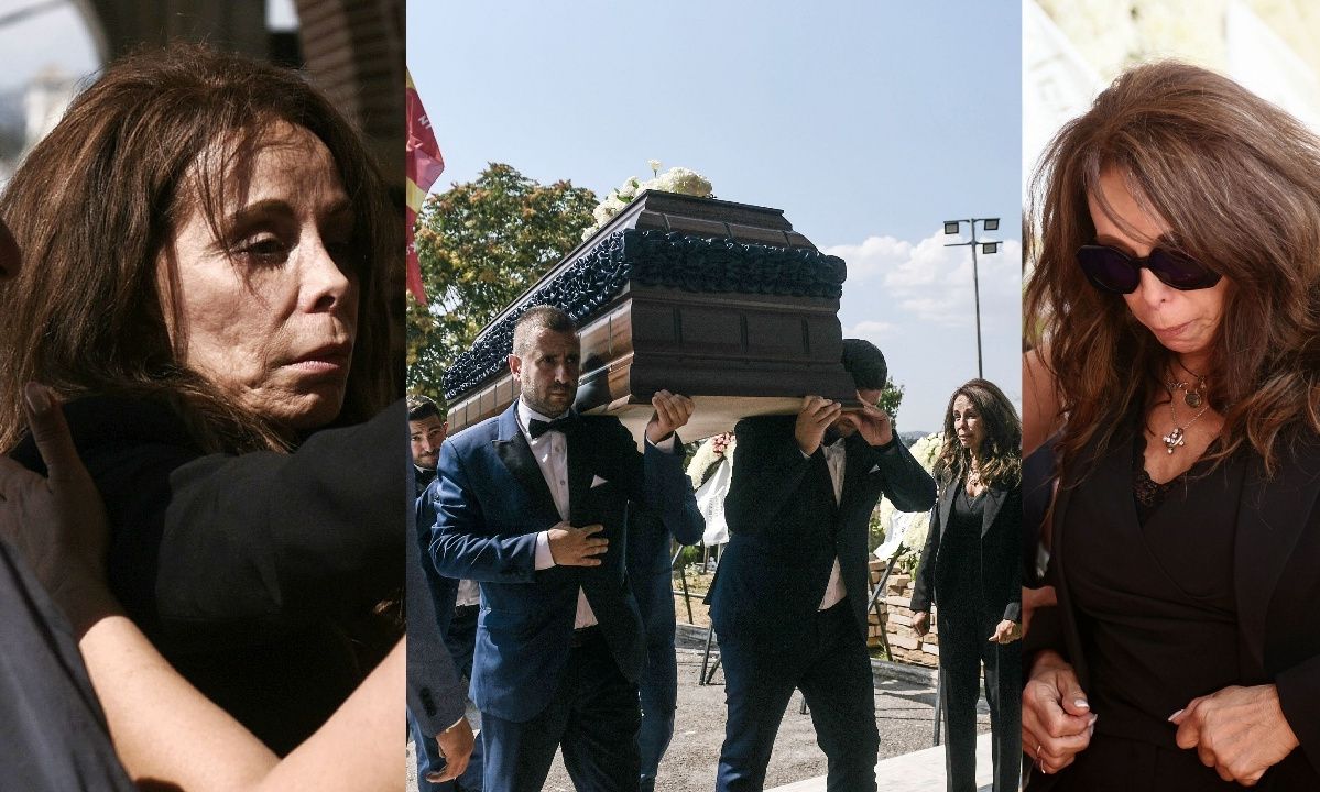 Βούλα Πατουλίδου: Ράκος στην κηδεία του συζύγου της Δημήτρη Ζαρζαβατσίδη