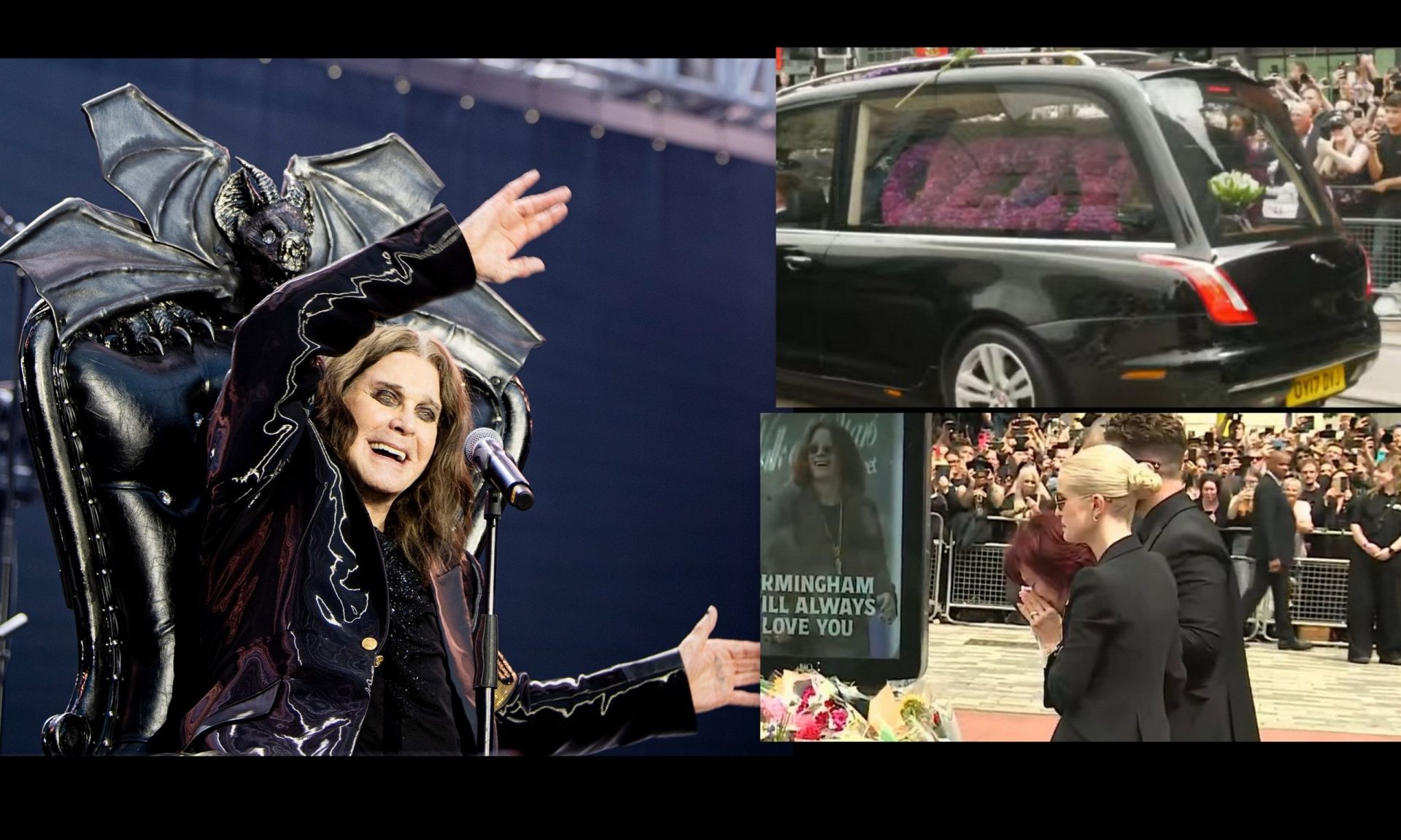 Όζι Όσμπορν: Χιλιάδες θαυμαστές στους δρόμους για το τελευταίο «αντίο» - Λύγισε η σύζυγός του, Σάρον