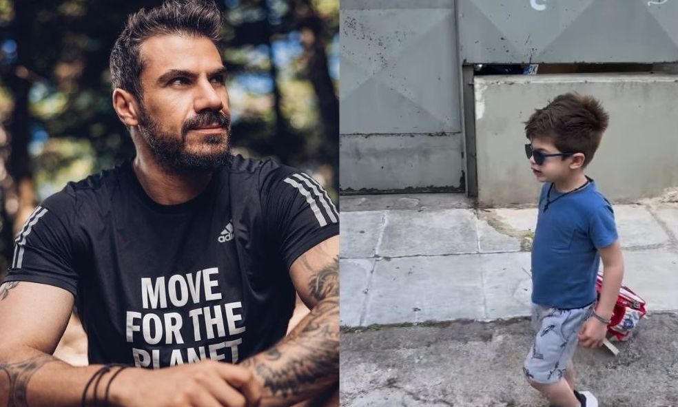 Αχιλλέας Πετρετζίκης: Στο γυμναστήριο μαζί με τον πατέρα του, Άκη - Μπαμπάς και γιος εν δράσει!