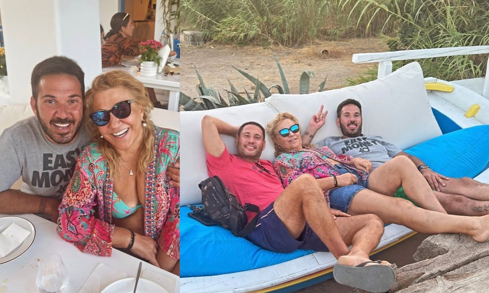 Δέσποινα Μοιραράκη: Χαλαρώνει στη Μύκονο μαζί με τους γιους της Τάσο και Γιώργο