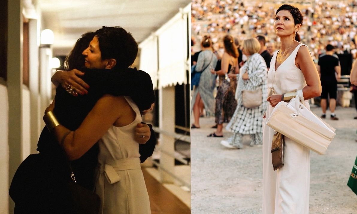 Ταμίλα Κουλίεβα: Η εντυπωσιακή εμφάνιση στην Επίδαυρο και η αγκαλιά με την Ζιλιέτ Μπινός