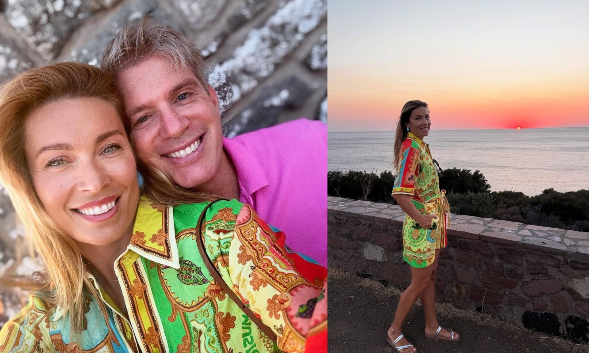 Τρυφερές στιγμές για τη Μαριέττα Χρουσαλά και τον Λέοντα Πατίτσα στο πιο ρομαντικό ηλιοβασίλεμα!