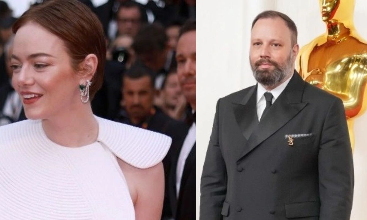 Με ξυρισμένο κεφάλι η Έμμα Στόουν στην αφίσα της νέας ταινίας Bugonia του Λάνθιμου