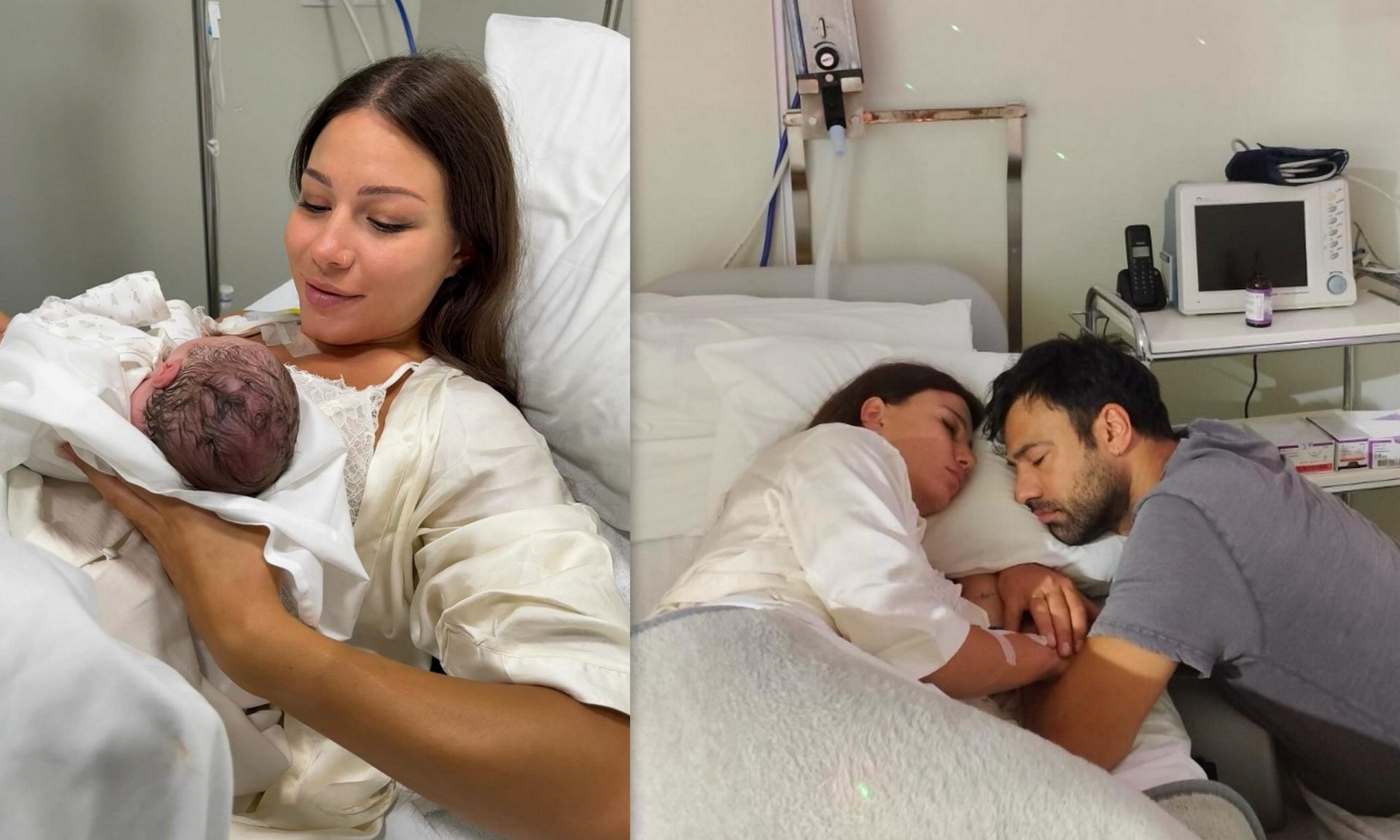 Γεωργίου - Χριστοδούλου: Έγιναν γονείς - Οι πρώτες φώτο με το νεογέννητο στο μαιευτήριο