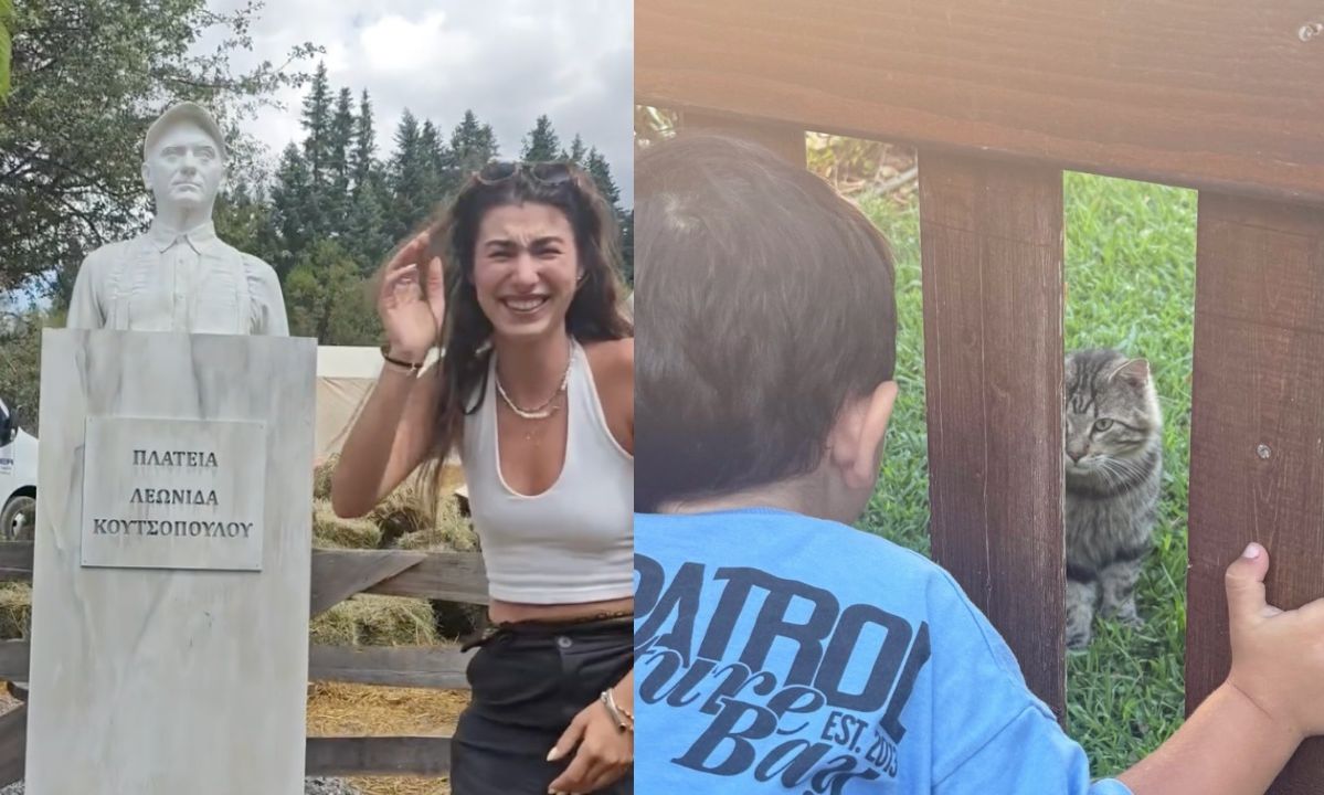 Χρύσα Μιχαλοπούλου: Η επίσκεψη στη Φάρμα του Λεωνίδα Κουτσόπουλου με τον Κίμωνα και το ζεϊμπέκικο