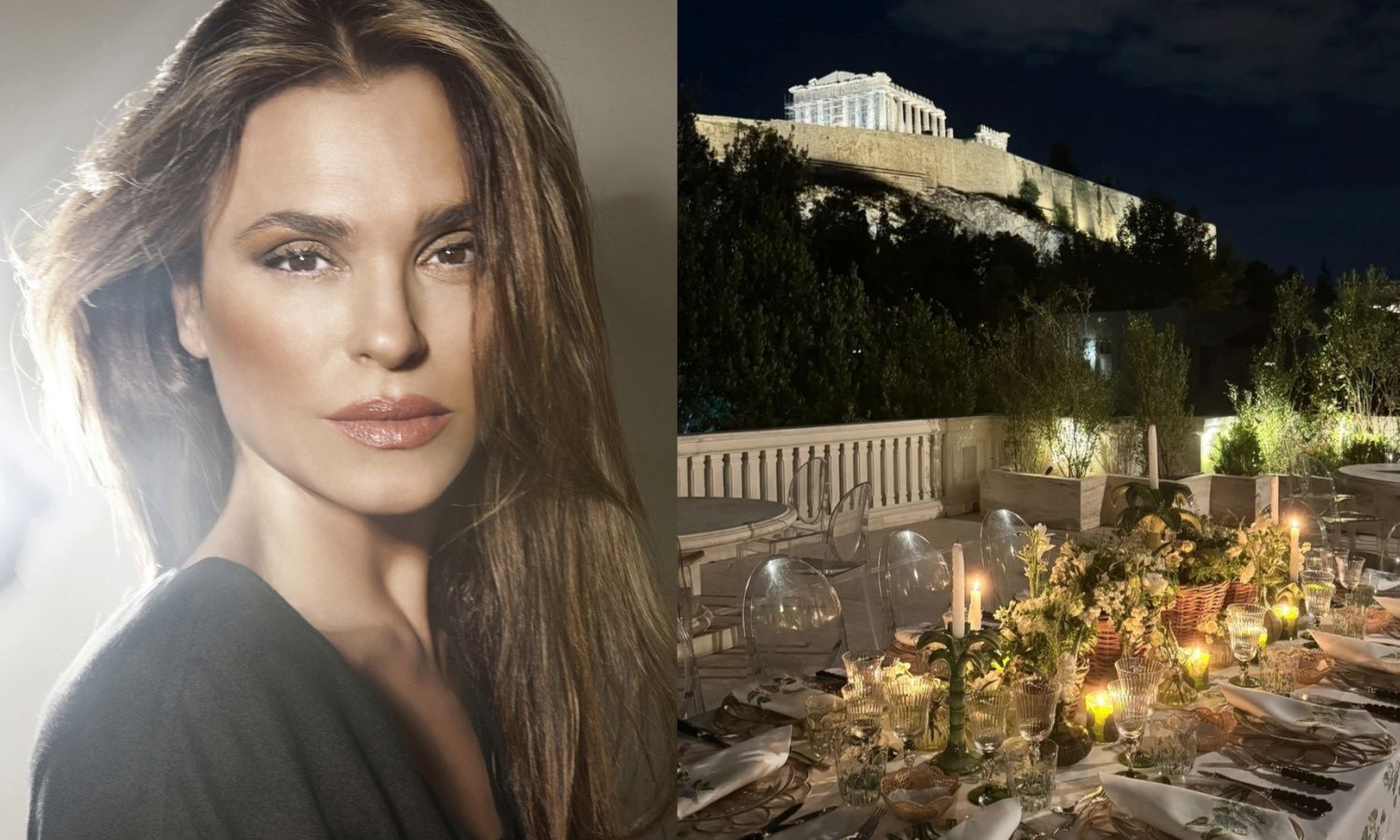 Σίλια Κριθαριώτη: Το δείπνο-υπερπαραγωγή στη βεράντα του σπιτιού της κάτω από την Ακρόπολη