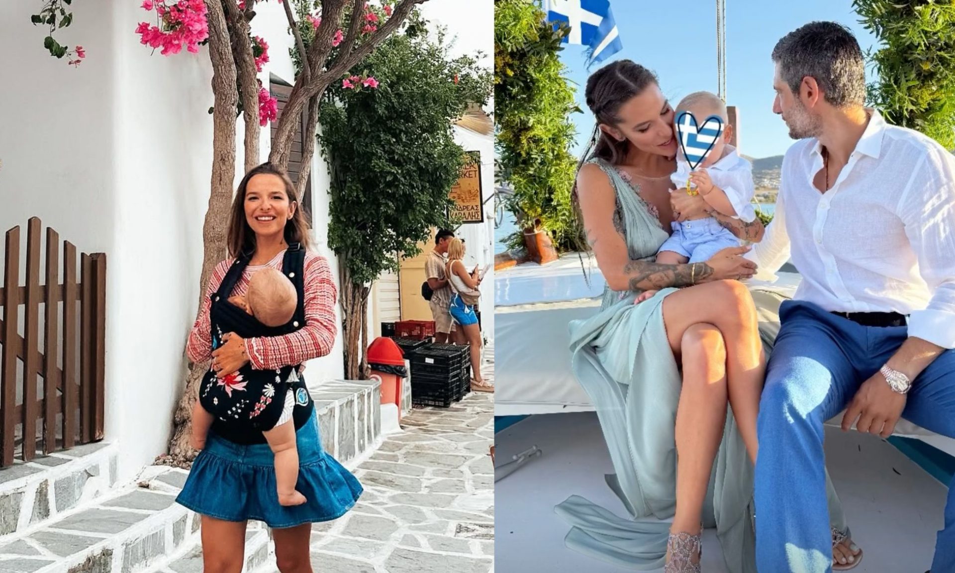 Εριέττα Κούρκουλου: Βάφτισε τον γιο της στην Πάρο – Οι πρώτες φωτογραφίες από το μυστήριο!