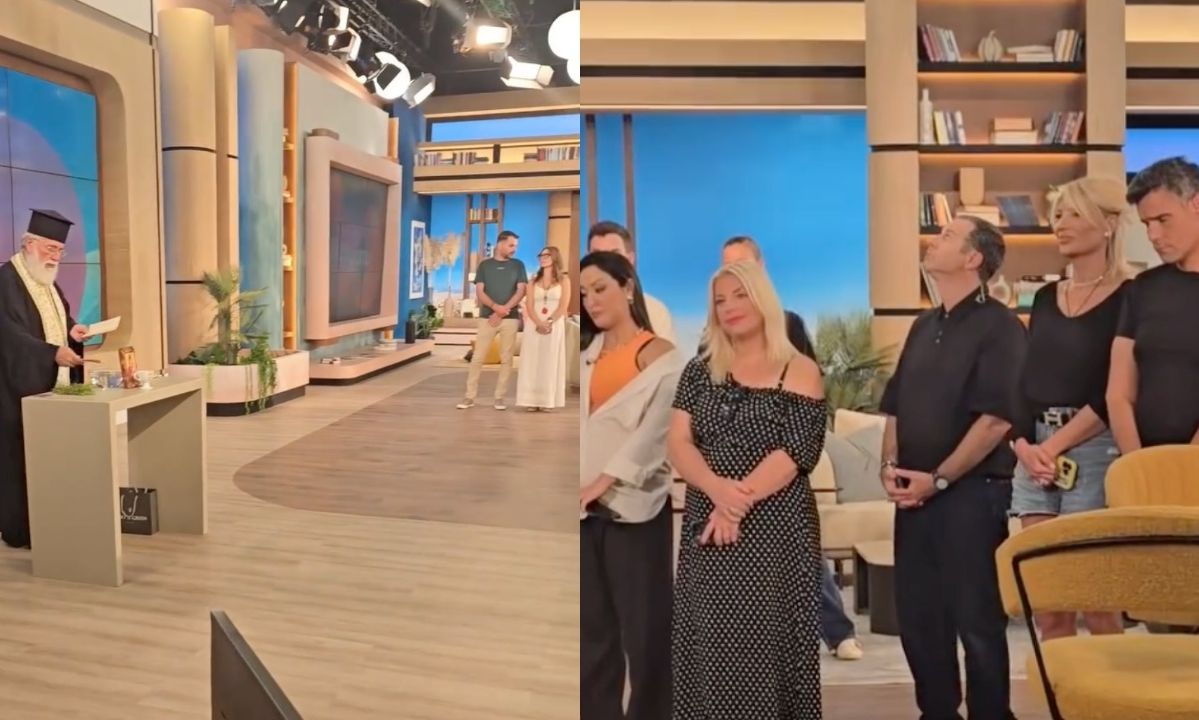 Αγιασμός στο Buongiorno - Η Σκορδά, ο Ουγγαρέζος, ο Μικρούτσικος και το βίντεο από το πλατό